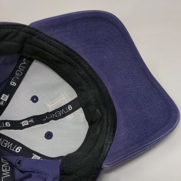 New Era Men's Slideback Hat Purple OSFM 9Twenty LSU Tigers Logo 100% Cotton - Picture 7 of 9